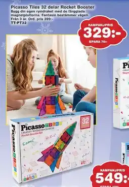 Lekextra Picasso Tiles 32 delar Rocket Booster, SEK 329 erbjuda
