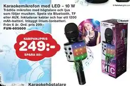 Lekextra Karaokemikrofon med LED – 10 W, SEK 249 erbjuda