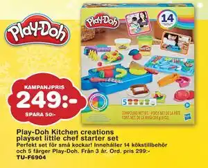 Lekextra Play-Doh Kitchen creations playset little chef starter set, SEK 249 erbjuda