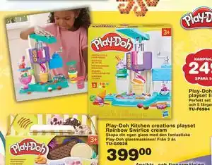 Lekextra Play-Doh Kitchen creations playset Rainbow Swirlice cream, SEK 399 erbjuda