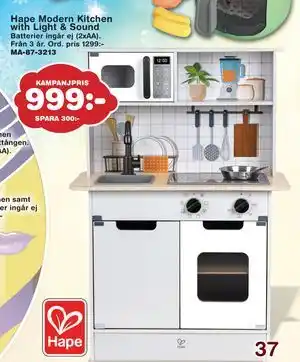 Lekextra Hape Modern Kitchen with Light & Sound, SEK 999 erbjuda