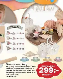 Lekextra Teservis med korg, SEK 299 erbjuda