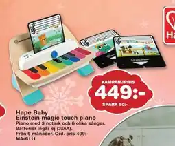Lekextra Hape Baby Einstein magic touch piano, SEK 449 erbjuda