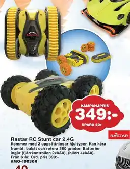 Lekextra Rastar RC Stunt car 2.4G, SEK 349 erbjuda