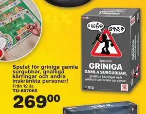 Lekextra Spelet för griniga gamla surgubbar, gnälliga kärringar och andra inskränkta personer!, SEK 269 erbjuda