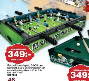 Lekextra Fotboll bordspel, 51x31 cm, SEK 349 erbjuda