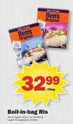 Pekås Boil-in-bag Ris, SEK 32.99 erbjuda