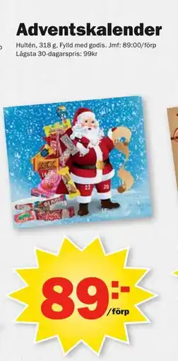 Pekås Adventskalender, SEK 89 erbjuda