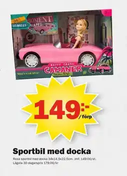 Pekås Sportbil med docka, SEK 149 erbjuda