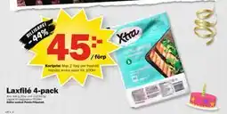 Pekås Laxfilé 4-pack, Medlemspris erbjuda