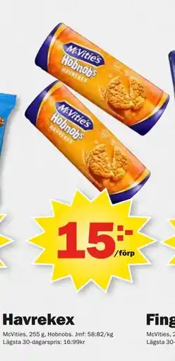 Pekås Havrekex, SEK 15 erbjuda