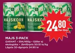 Willys MAJS 3-PACK, SEK 24.8 erbjuda