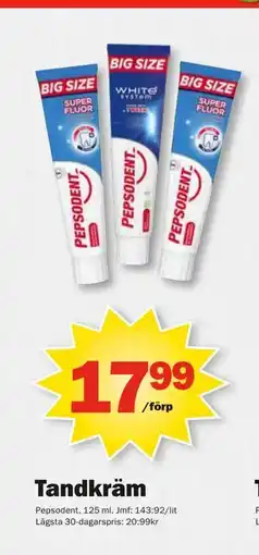 Pekås Tandkräm, SEK 17.99 erbjuda