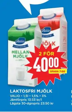 Willys LAKTOSFRI MJÖLK, SEK 40 erbjuda