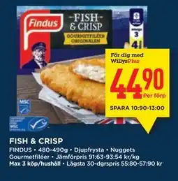 Willys FISH & CRISP, Medlemspris erbjuda
