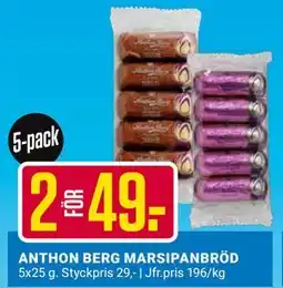 ÖoB ANTHON BERG MARSIPANBRÖD, SEK 49 erbjuda