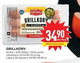 Willys GRILLKORV, SEK 34.9 erbjuda
