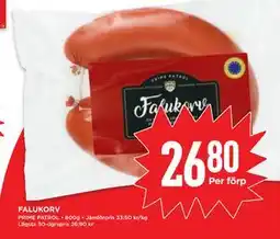 Willys FALUKORV, SEK 26.8 erbjuda