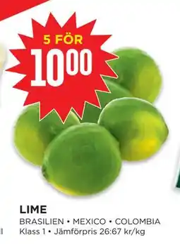 Willys LIME, SEK 10 erbjuda