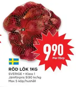 Willys RÖD LÖK 1KG, SEK 9.9 erbjuda