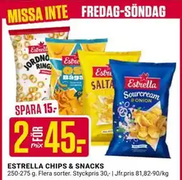 ÖoB ESTRELLA CHIPS & SNACKS, SEK 45 erbjuda