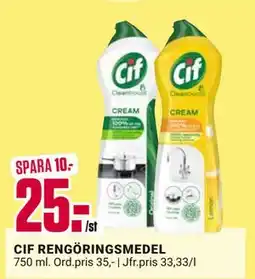 ÖoB CIF RENGÖRINGSMEDEL, SEK 25 erbjuda