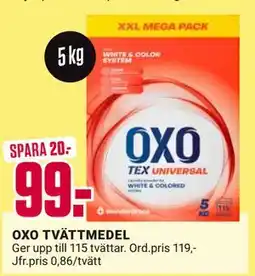 ÖoB OXO TVÄTTMEDEL, SEK 99 erbjuda