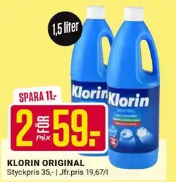 ÖoB KLORIN ORIGINAL, SEK 59 erbjuda