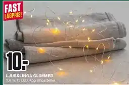 ÖoB LJUSSLINGA GLIMMER, SEK 10 erbjuda