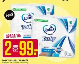 ÖoB TORKY HUSHÅLLSPAPPER, SEK 99 erbjuda