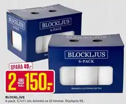 ÖoB BLOCKLJUS, SEK 150 erbjuda