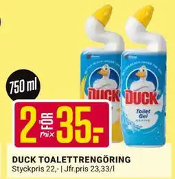 ÖoB DUCK TOALETTRENGÖRING, SEK 35 erbjuda