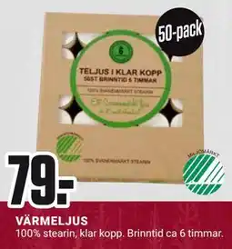 ÖoB VÄRMELJUS, SEK 79 erbjuda