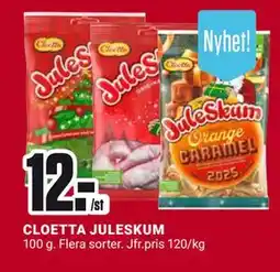 ÖoB CLOETTA JULESKUM, SEK 12 erbjuda