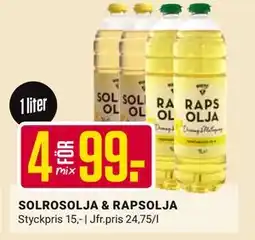 ÖoB SOLROSOLJA & RAPSOLJA, SEK 99 erbjuda