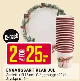 ÖoB ENGÅNGSARTIKLAR JUL, SEK 25 erbjuda