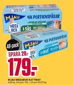 ÖoB MJAU MEGABOX KATTMAT, SEK 179 erbjuda