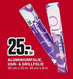 ÖoB ALUMINIUMFOLIE, UGN- & GRILLFOLIE, SEK 25 erbjuda