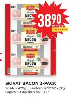 Willys Hemma SKIVAT BACON 3-PACK, SEK 38.9 erbjuda