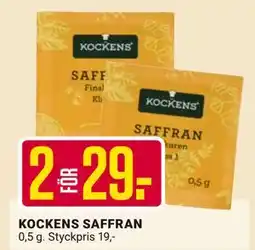 ÖoB KOCKENS SAFFRAN, SEK 29 erbjuda
