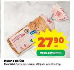 Coop Daglivs MJUKT BRÖD, Medlemspris erbjuda