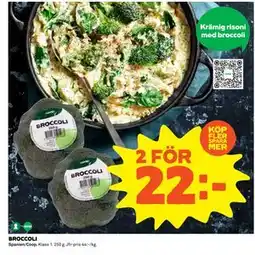 Coop Daglivs BROCCOLI, SEK 22 erbjuda