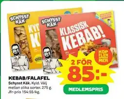 Coop Daglivs KEBAB/FALAFEL, Medlemspris erbjuda