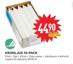 Willys Hemma KRONLJUS 10-PACK, SEK 44.9 erbjuda