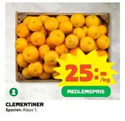 Coop Daglivs CLEMENTINER, Medlemspris erbjuda