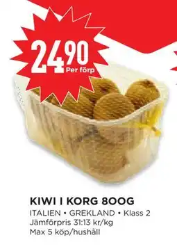 Willys Hemma KIWI I KORG 8OOG, SEK 24.9 erbjuda