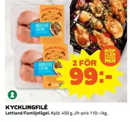Coop Daglivs KYCKLINGFILÉ, SEK 99 erbjuda