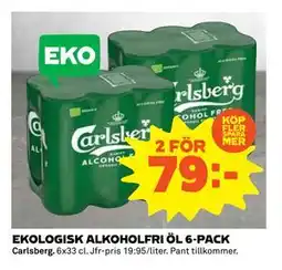 Coop Daglivs EKOLOGISK ALKOHOLFRI ÖL 6-PACK, SEK 79 erbjuda