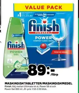 Coop Daglivs MASKINDISKTABLETTER/MASKINDISKMEDEL, SEK 89 erbjuda