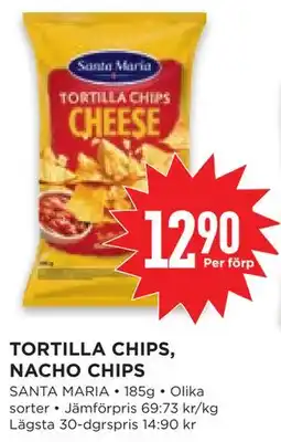 Willys Hemma TORTILLA CHIPS, NACHO CHIPS, SEK 12.9 erbjuda